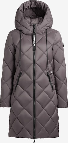 khujo Winter Coat 'Linda' in Grey: front