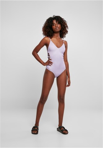 Urban Classics Regular Swimsuit in Purple