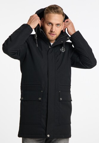MO Winter Parka 'Arctic' in Black: front