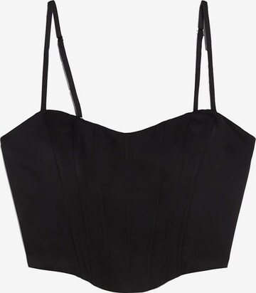 Bershka Top in Zwart: voorkant