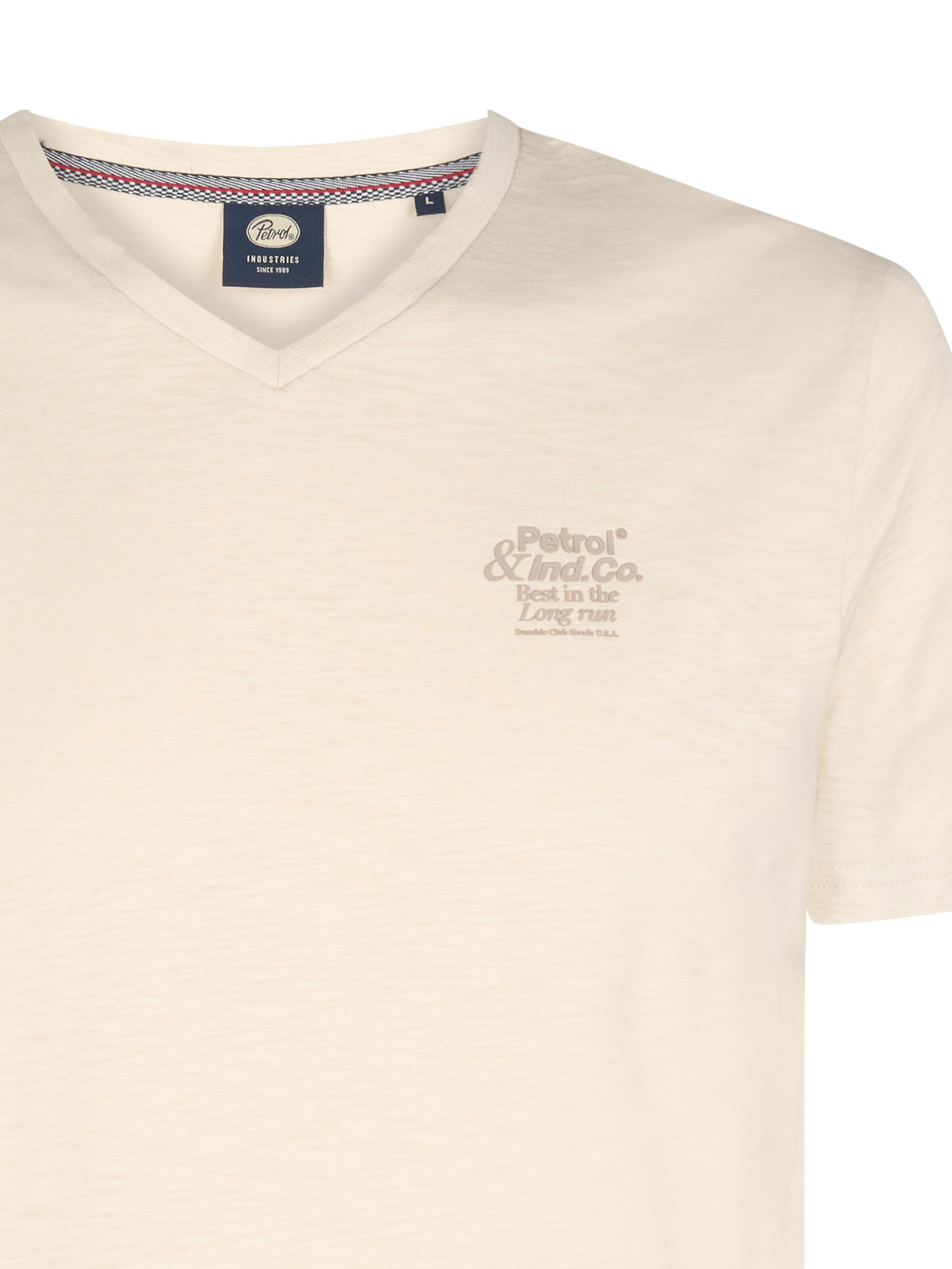 Petrol Industries - Camiseta en blanco