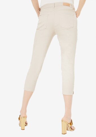 COMMA Slimfit Caprihose in Beige