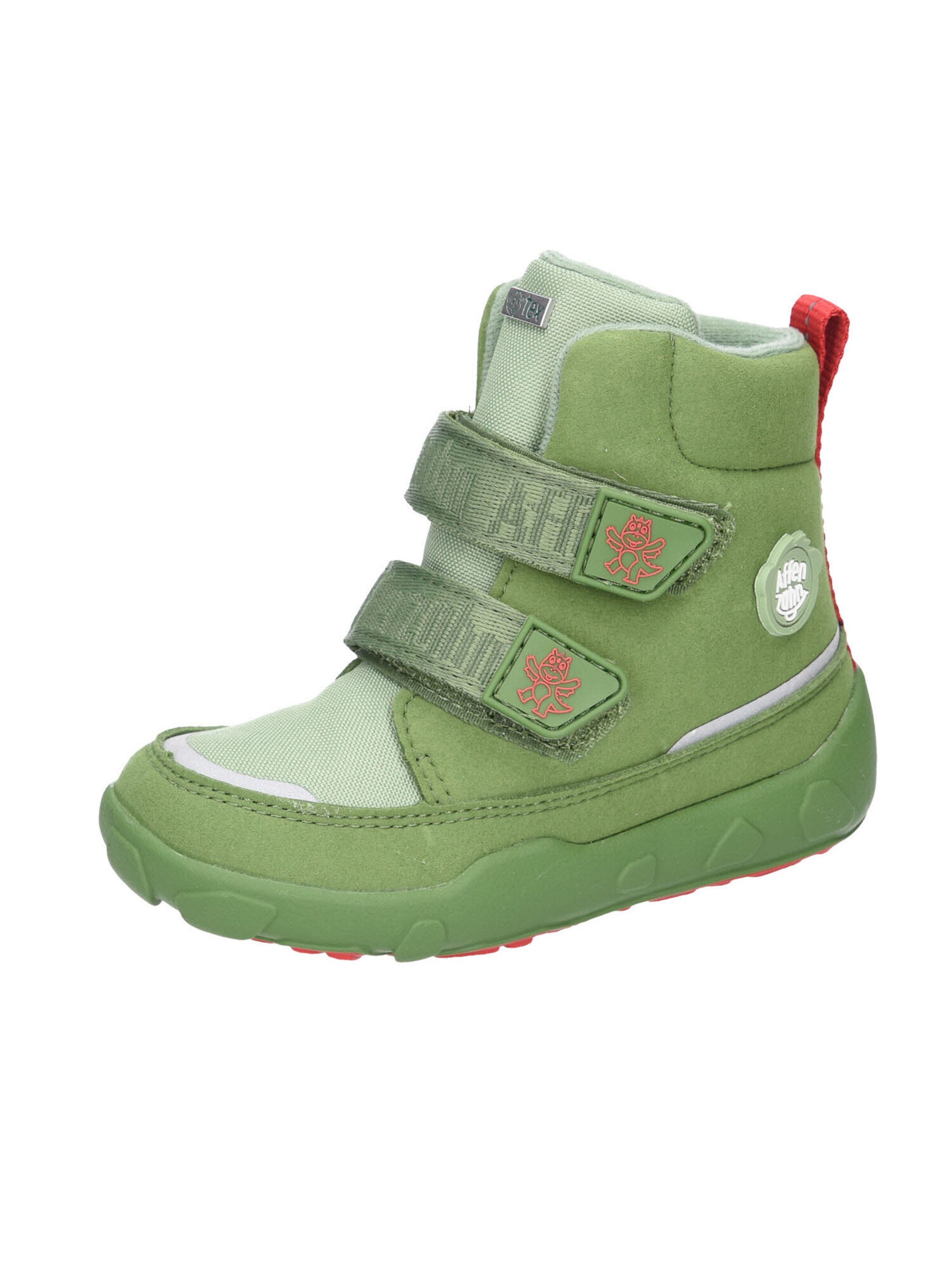 Affenzahn Winterstiefel 'Drache' in Grün: Vorderseite