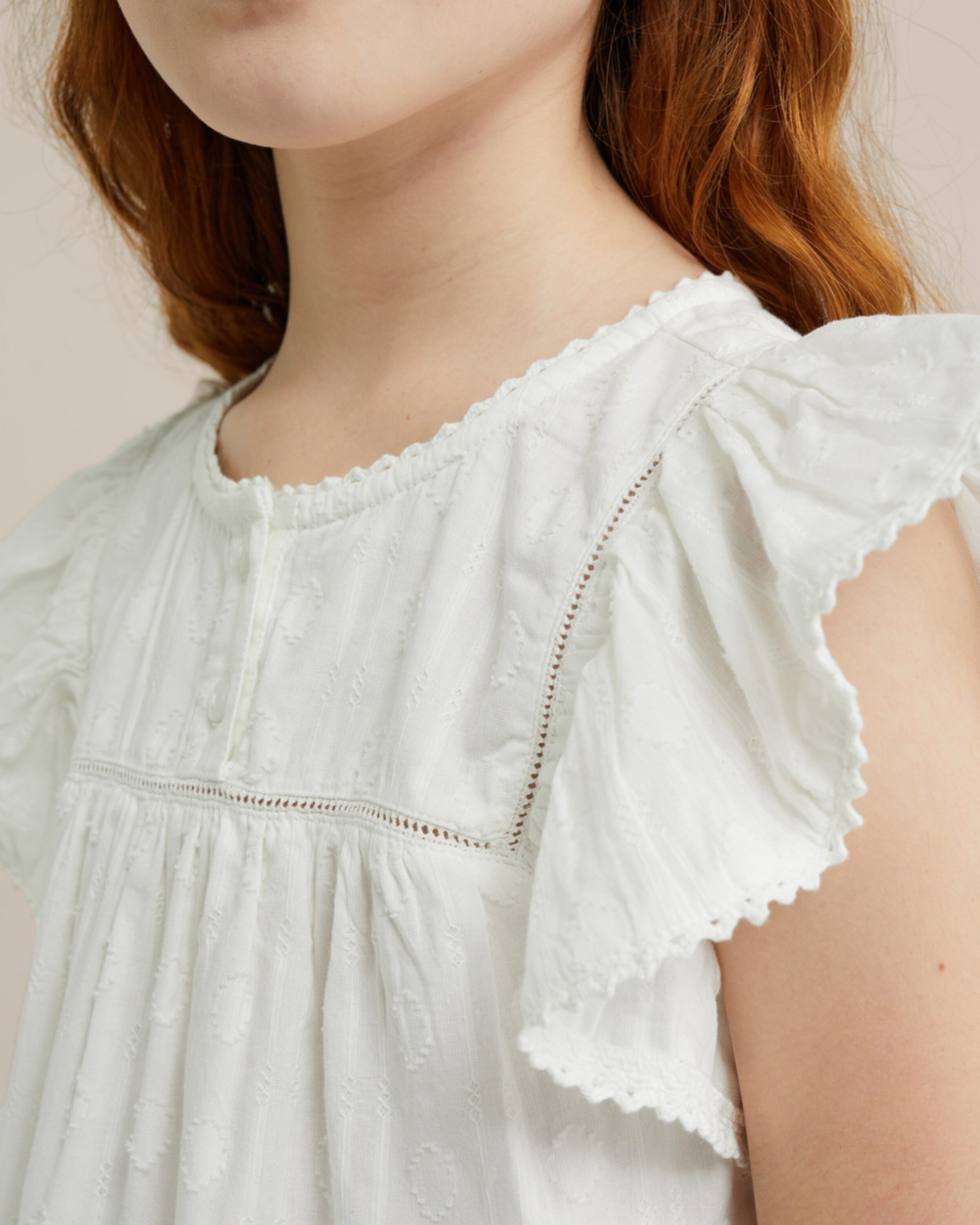 WE Fashion - Top en blanco