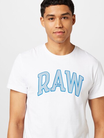G-Star RAW Koszulka 'University' w kolorze biały