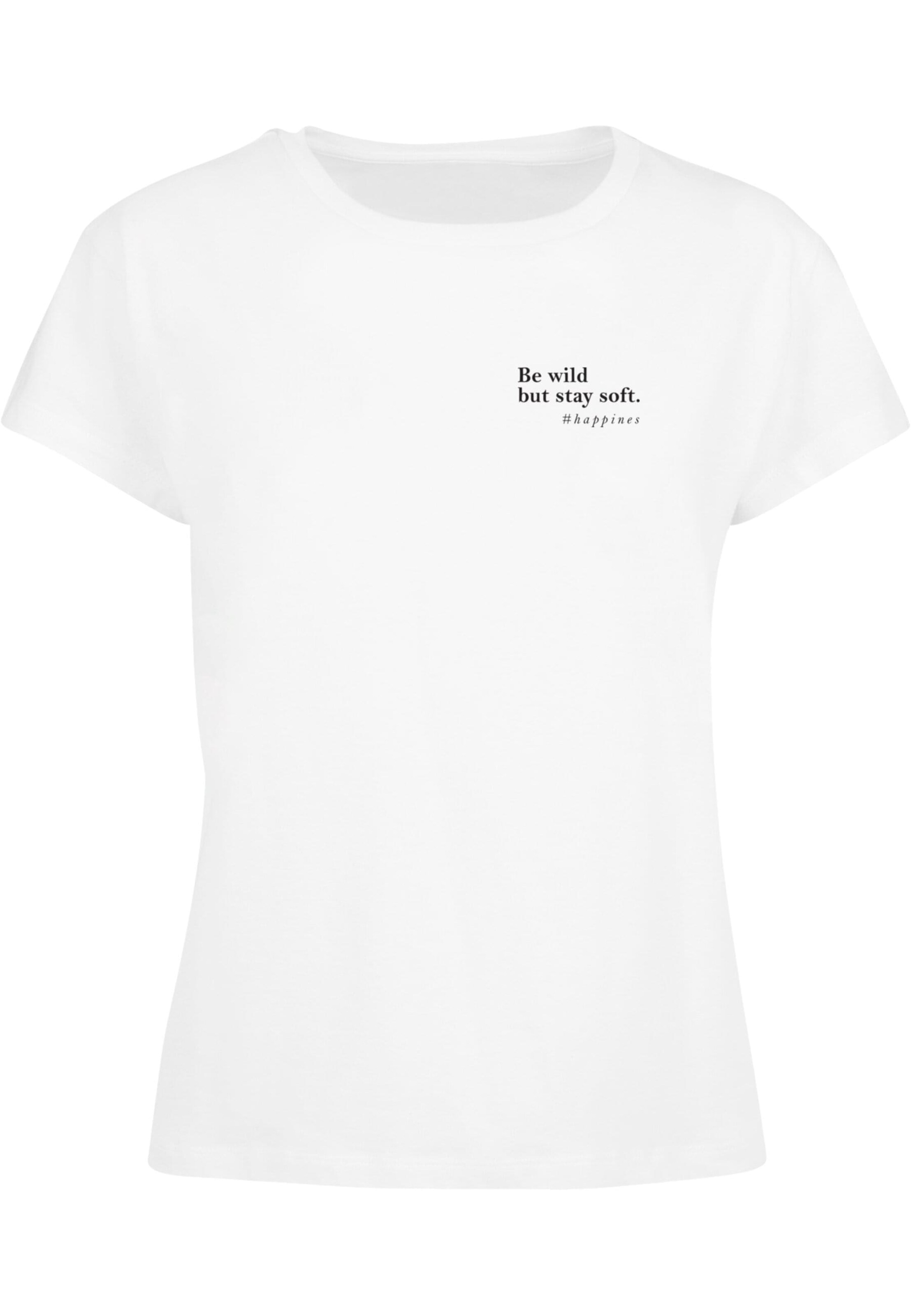 T-shirt 'Happines' Merchcode en blanc : devant