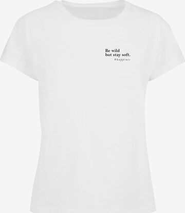 T-shirt 'Happines' Merchcode en blanc : devant