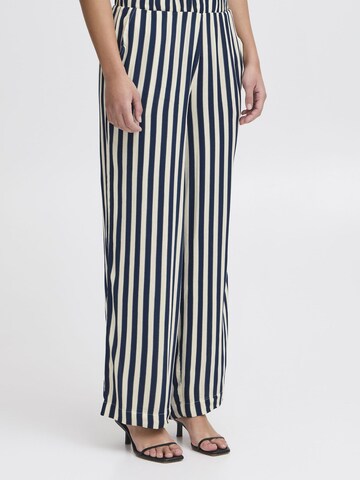 ICHI Loose fit Trousers 'Marrakech' in Blue