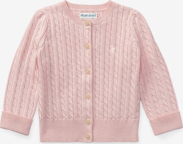 Polo Ralph Lauren Knit Cardigan in Pink: front