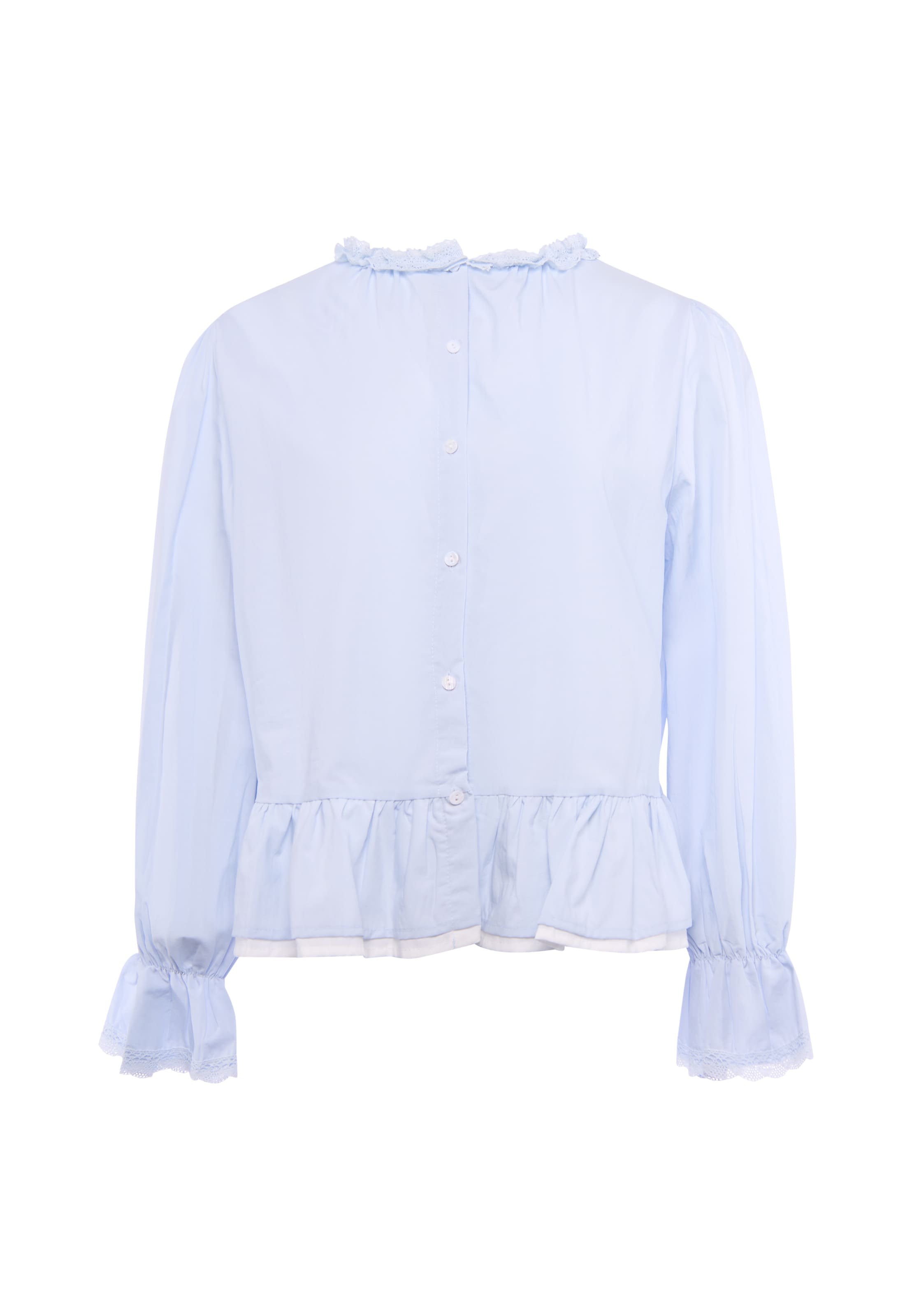 faina - Blusa en azul: frente