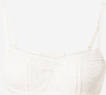 PASSIONATA Bralette Bra in White: front