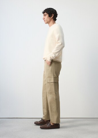 MANGO MAN Regular Cargo Pants in Beige