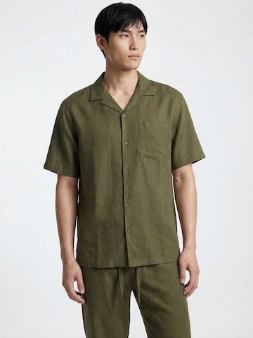 TRAPP Regular Fit Hemd 'Lino' in Grün: Vorderseite