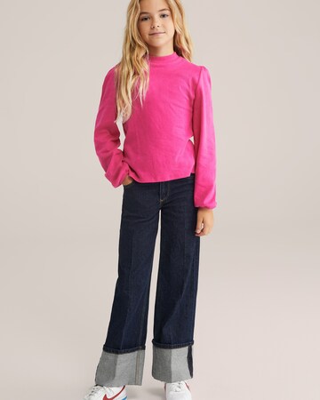 Maglietta di WE Fashion in rosa: frontale