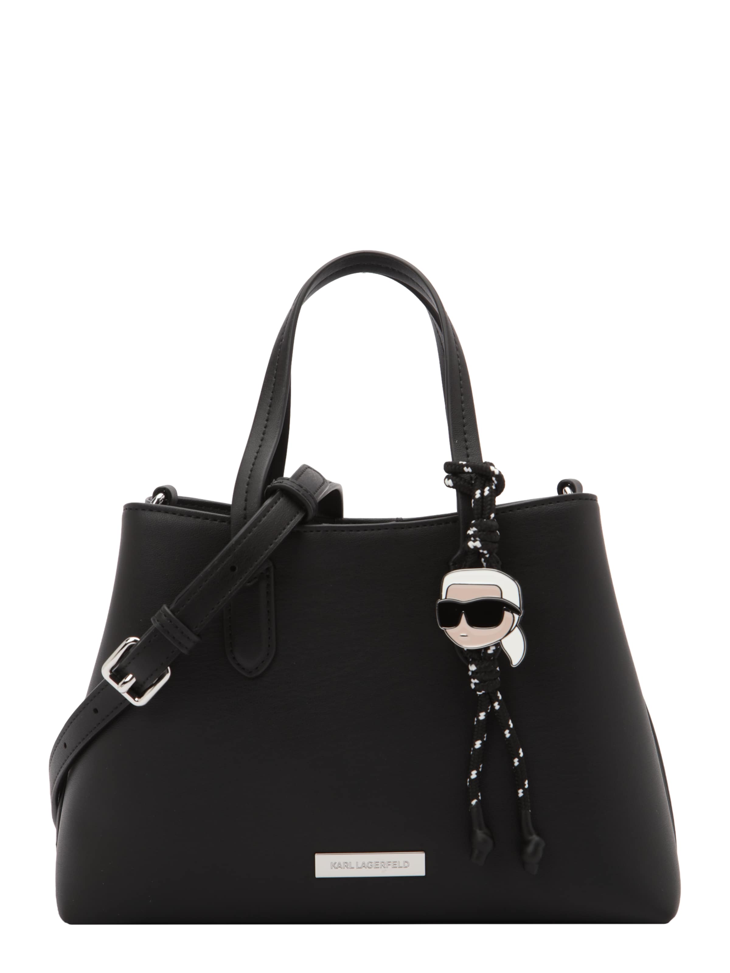 Karl Lagerfeld Τσάντα χειρός 'IKON' σε μαύρο: μπροστά