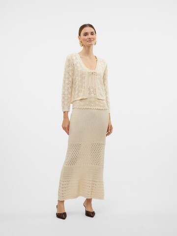 VERO MODA Knit cardigan in Beige