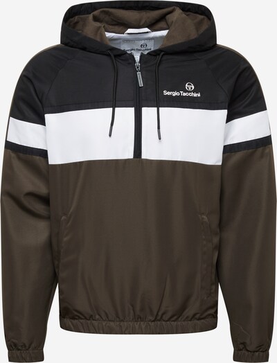 Sergio Tacchini Sportjacka 'NIELS' i oliv / svart / vit, Produktvy