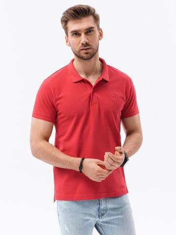 Ombre Shirt 'S1374' in Rood: voorkant
