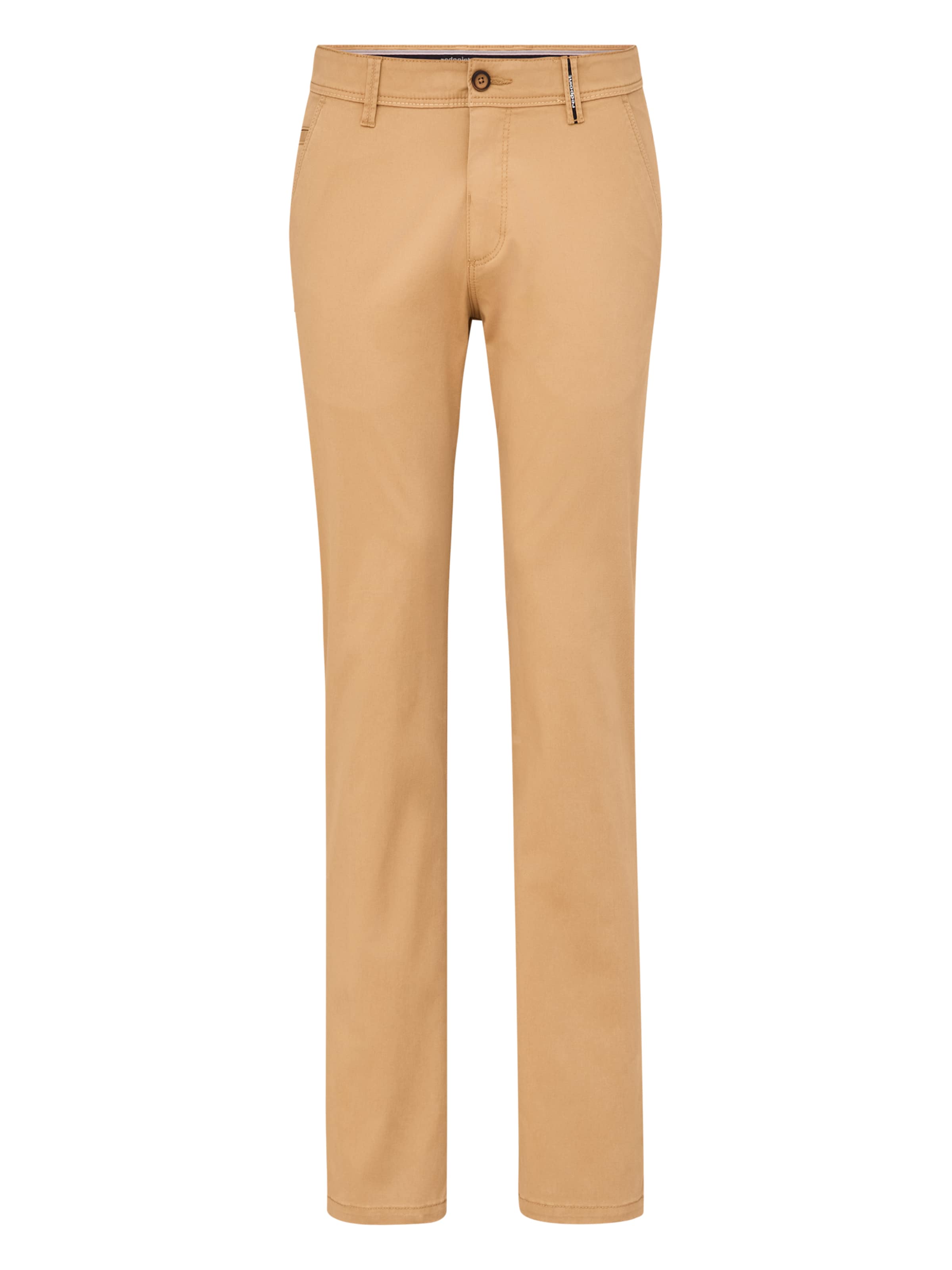 REDPOINT Chino Pants in Brown: front