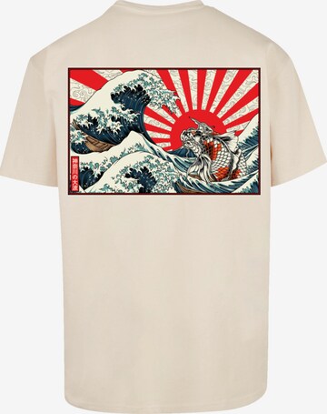 T-Shirt 'Kanagawa ' F4NT4STIC en beige