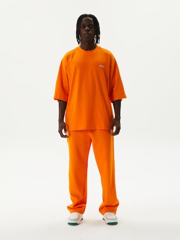 Ossy Homer Loosefit Sporthose 'Heavy Cotton 450 GSM N1Y013' in Orange