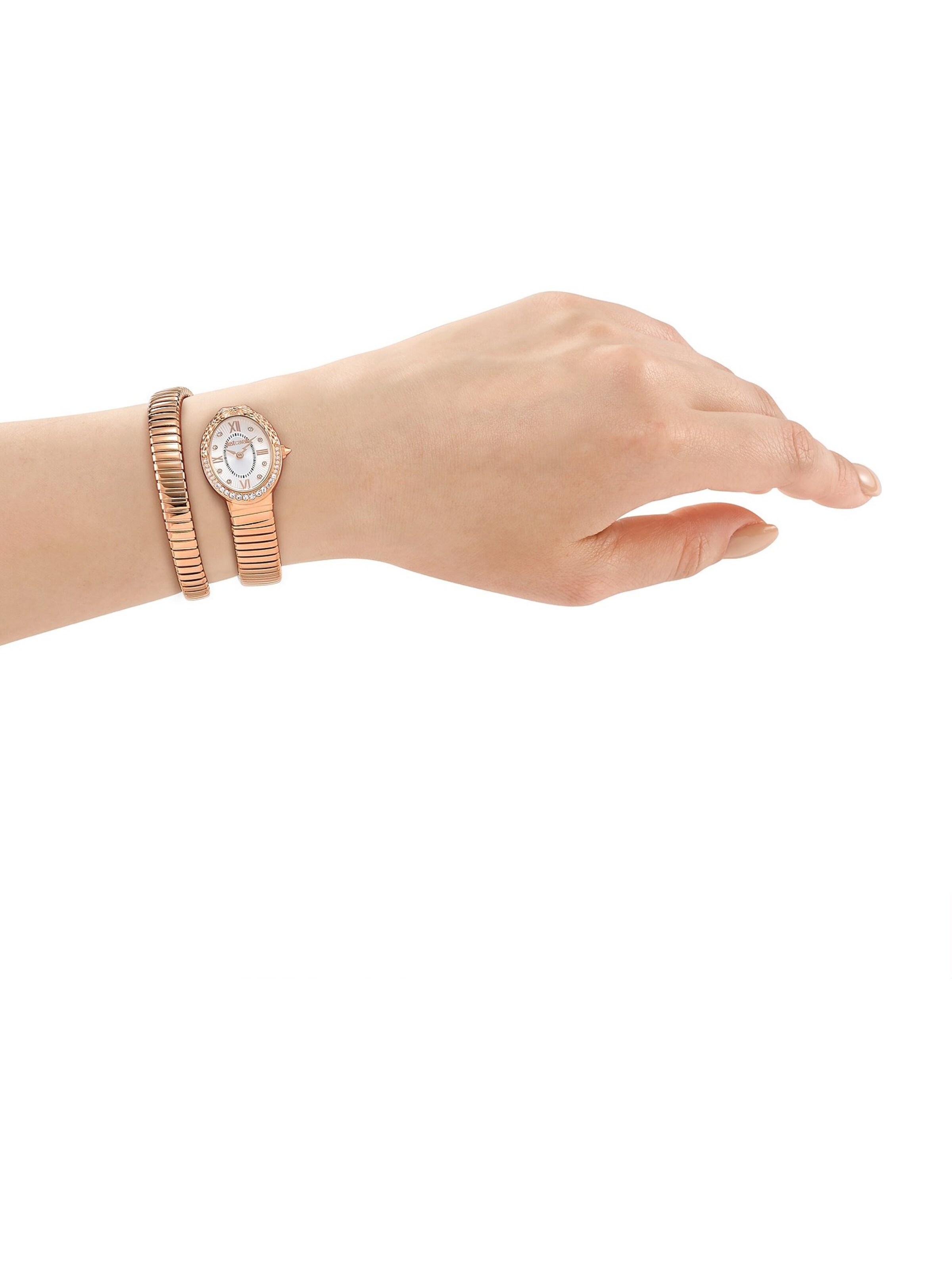 Just Cavalli Uhr in Bronze: Vorderseite