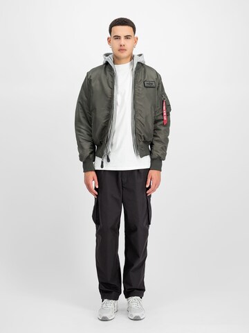 ALPHA INDUSTRIES Übergangsjacke 'MA-1 D-Tec' in Grau