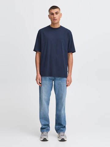 !Solid Rundhalsshirt ' SDBILOP ' in Blau