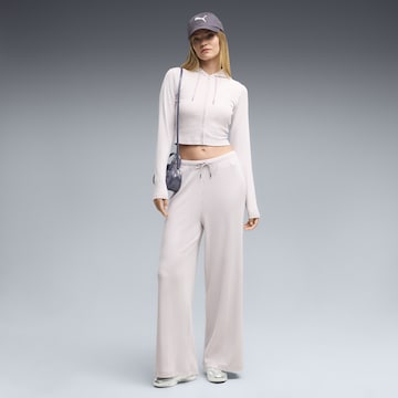 PUMA Wide leg Broek 'Essentials' in Roze