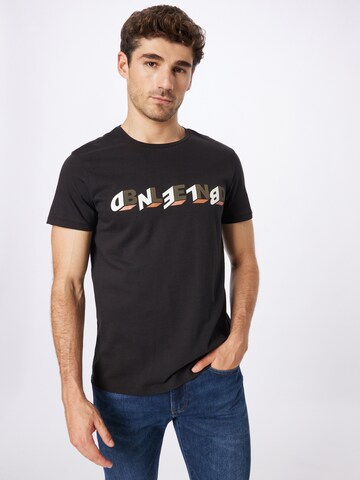 T-Shirt BLEND en noir : devant