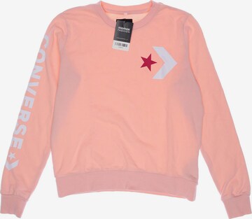 CONVERSE Sweatshirt & Zip-Up Hoodie in M in Pink: front
