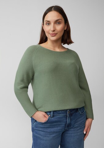 s.Oliver Red Label Plus Trui in Groen: voorkant