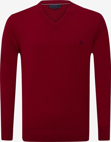 Pullover 'Los Angeles' di Sir Raymond Tailor in rosso: frontale