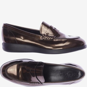 HOGAN Flats & Loafers in 38,5 in Brown: front