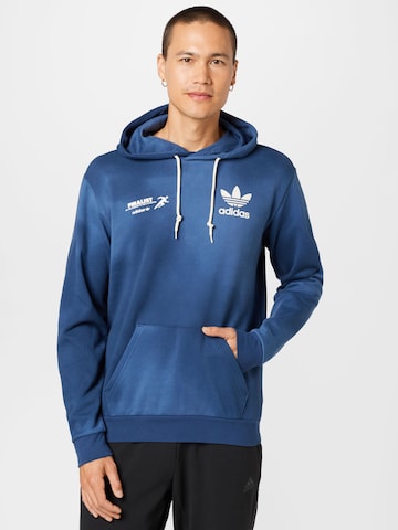 ADIDAS ORIGINALS Sweatshirt 'Graphics Mellow Ride Club' in Blauw: voorkant