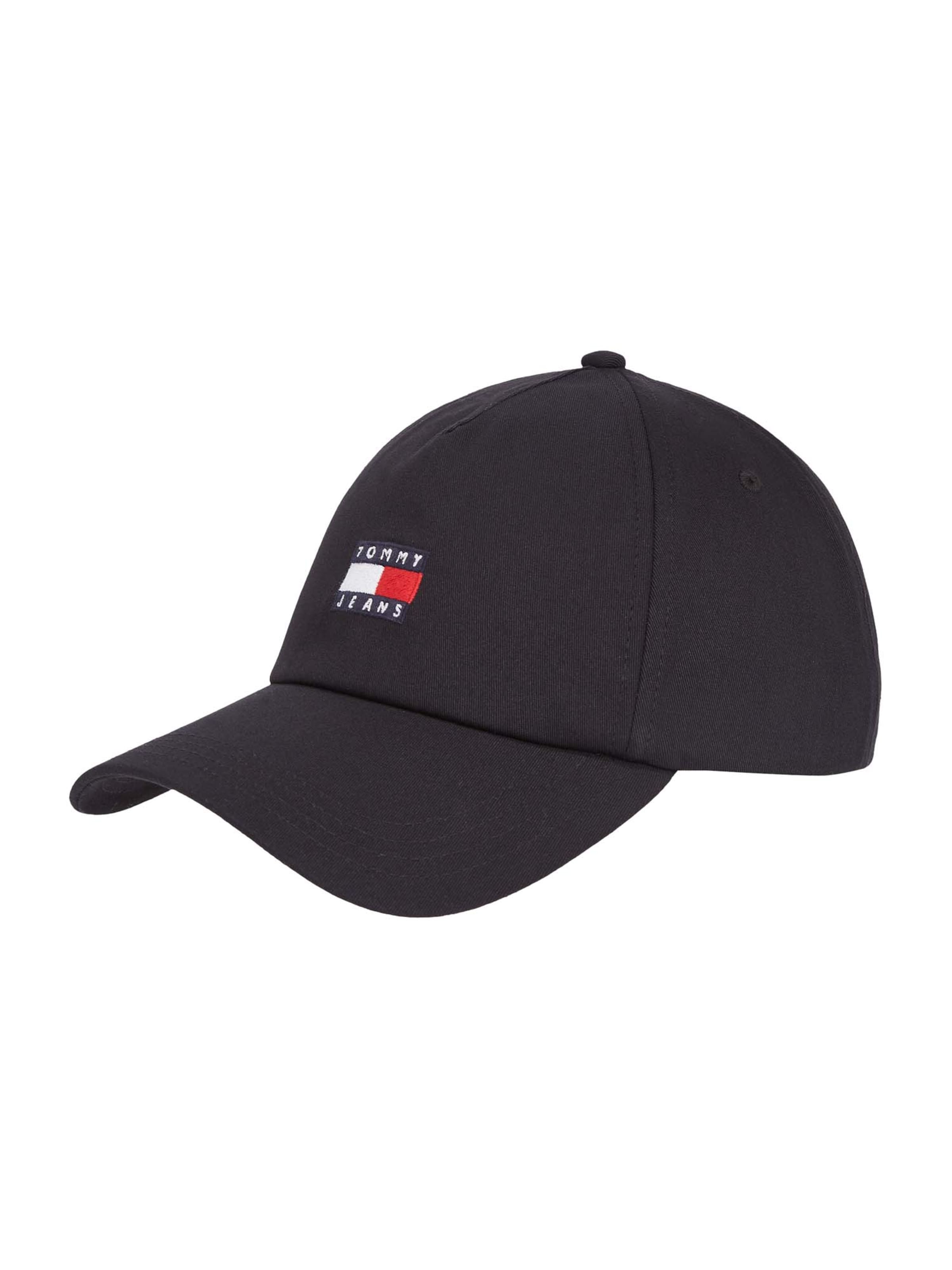 Tommy Jeans - Gorra &#x27;Heritage&#x27; en negro: frente