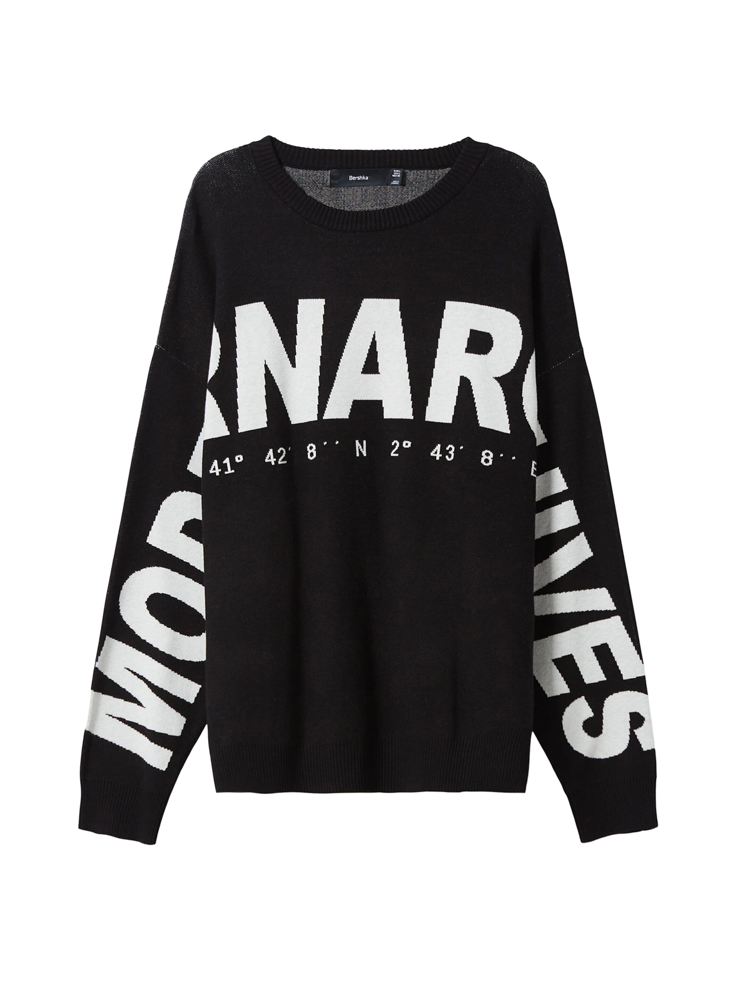 Pullover di Bershka in nero: frontale