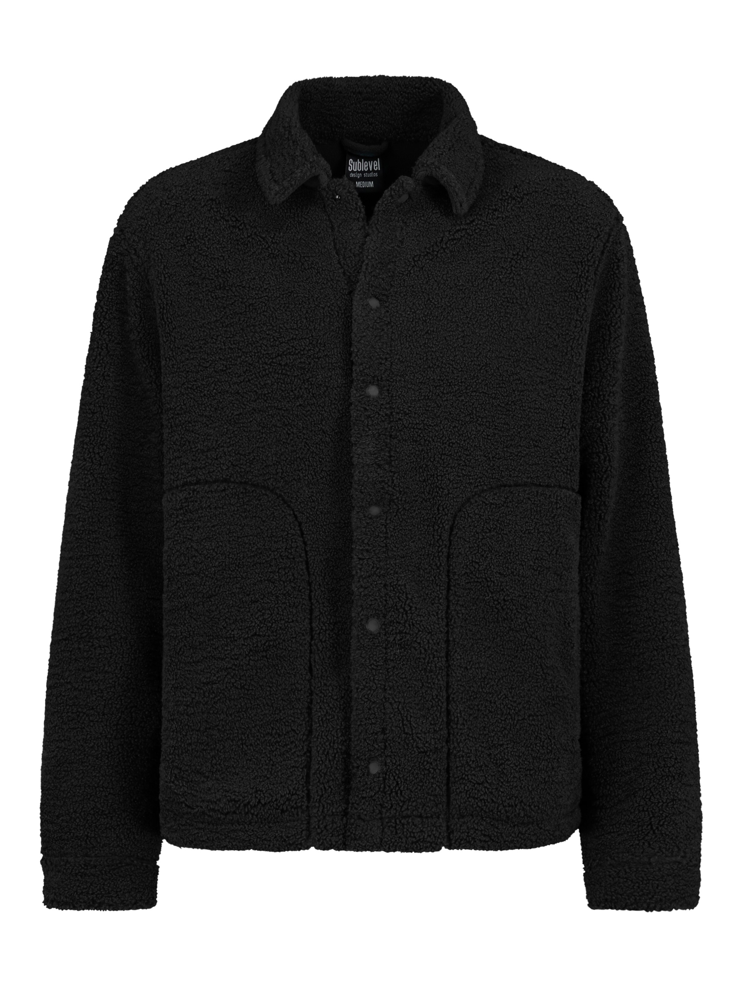 Sublevel Fleece jas in S in de kleur Zwart, Productweergave