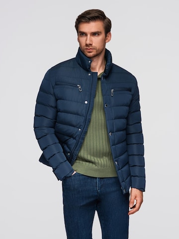 Veste d’hiver 'OM-JALP-0260' Ombre en bleu : devant