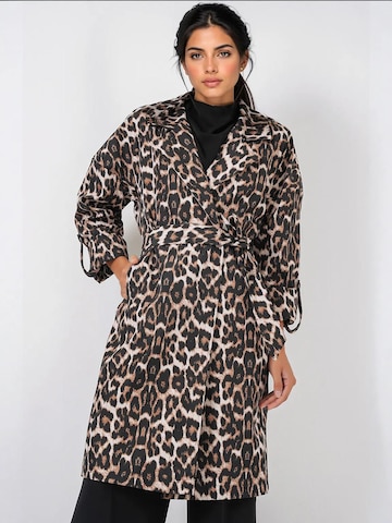 Manteau mi-saison Bigdart en marron : devant