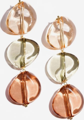 Boucles d'oreilles 'RIVIERA' Cala Rose en vert : devant