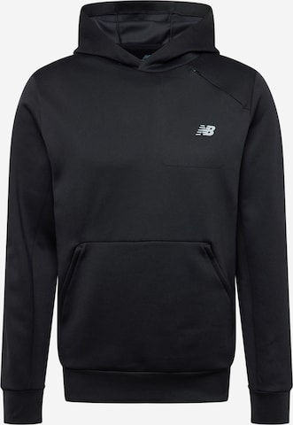 new balance - Camiseta deportiva en negro: frente