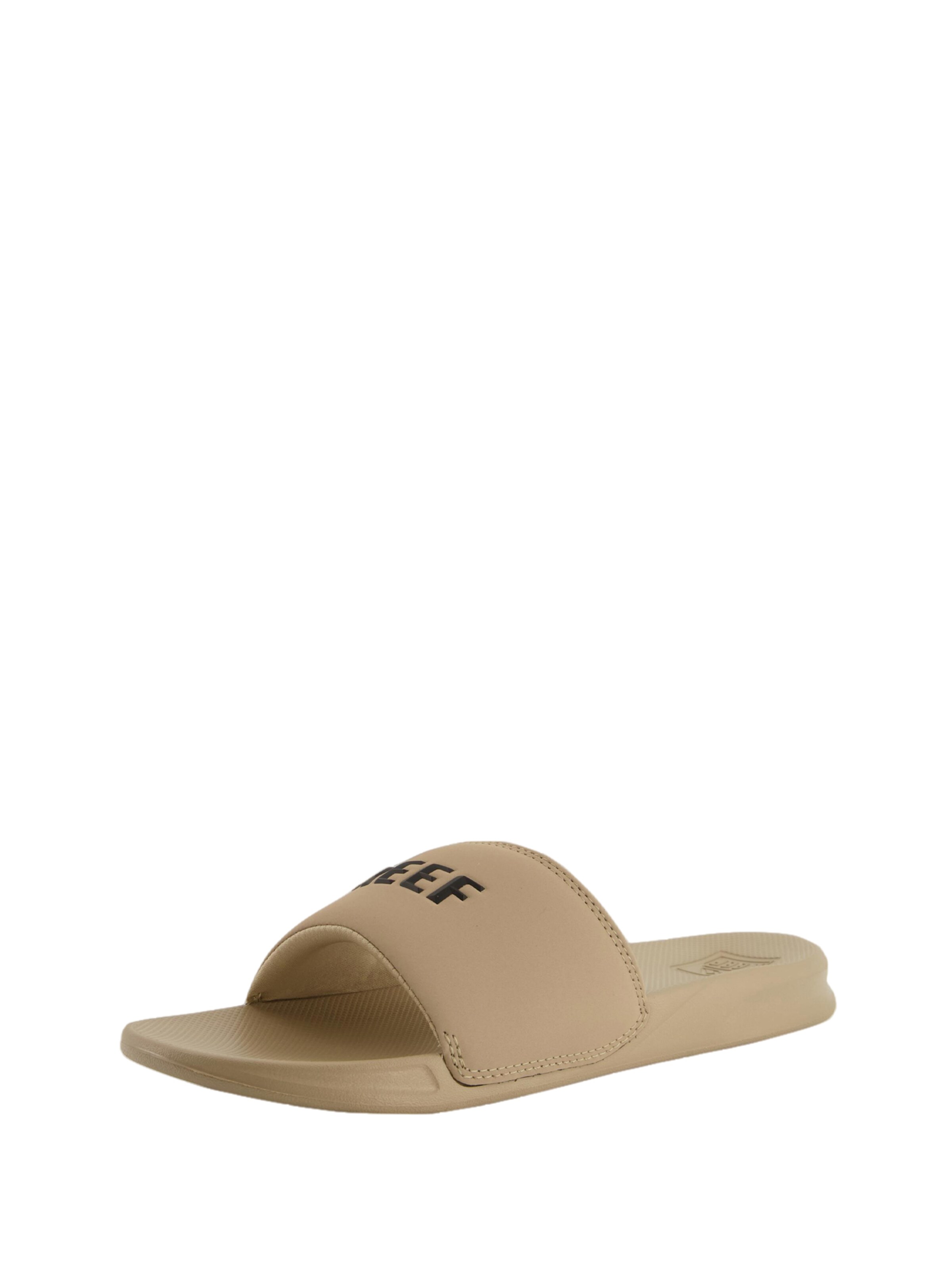 REEF Strand-/badschoen ' One Slide ' in Beige: voorkant
