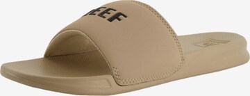 REEF Strand-/badschoen ' One Slide ' in Beige: voorkant