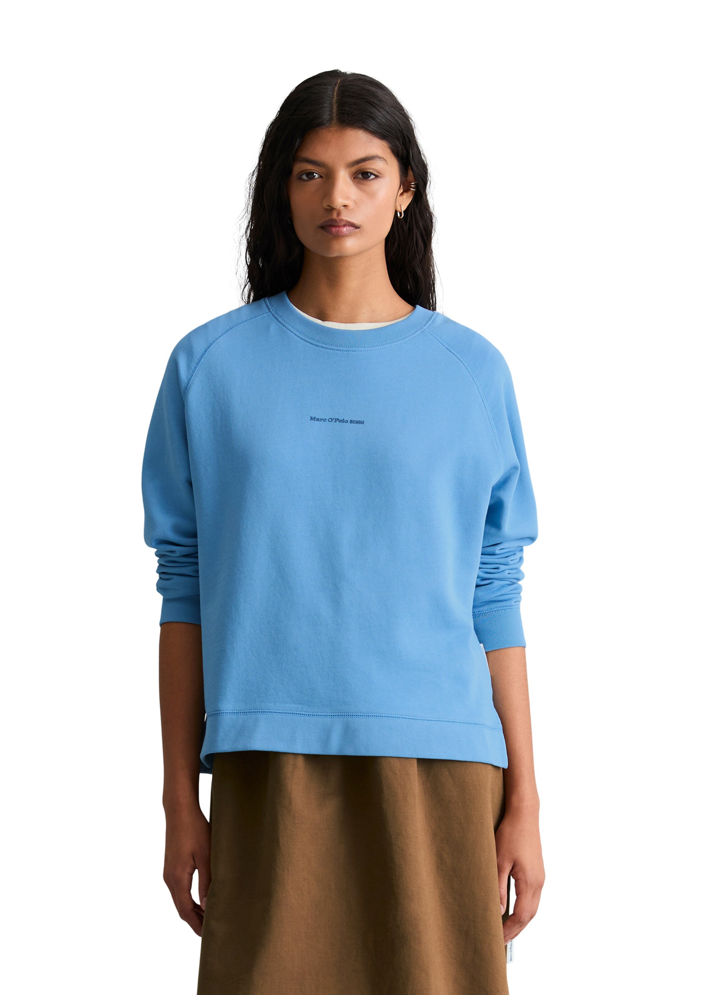 Marc O'Polo DENIM Sweatshirt in Blauw: voorkant