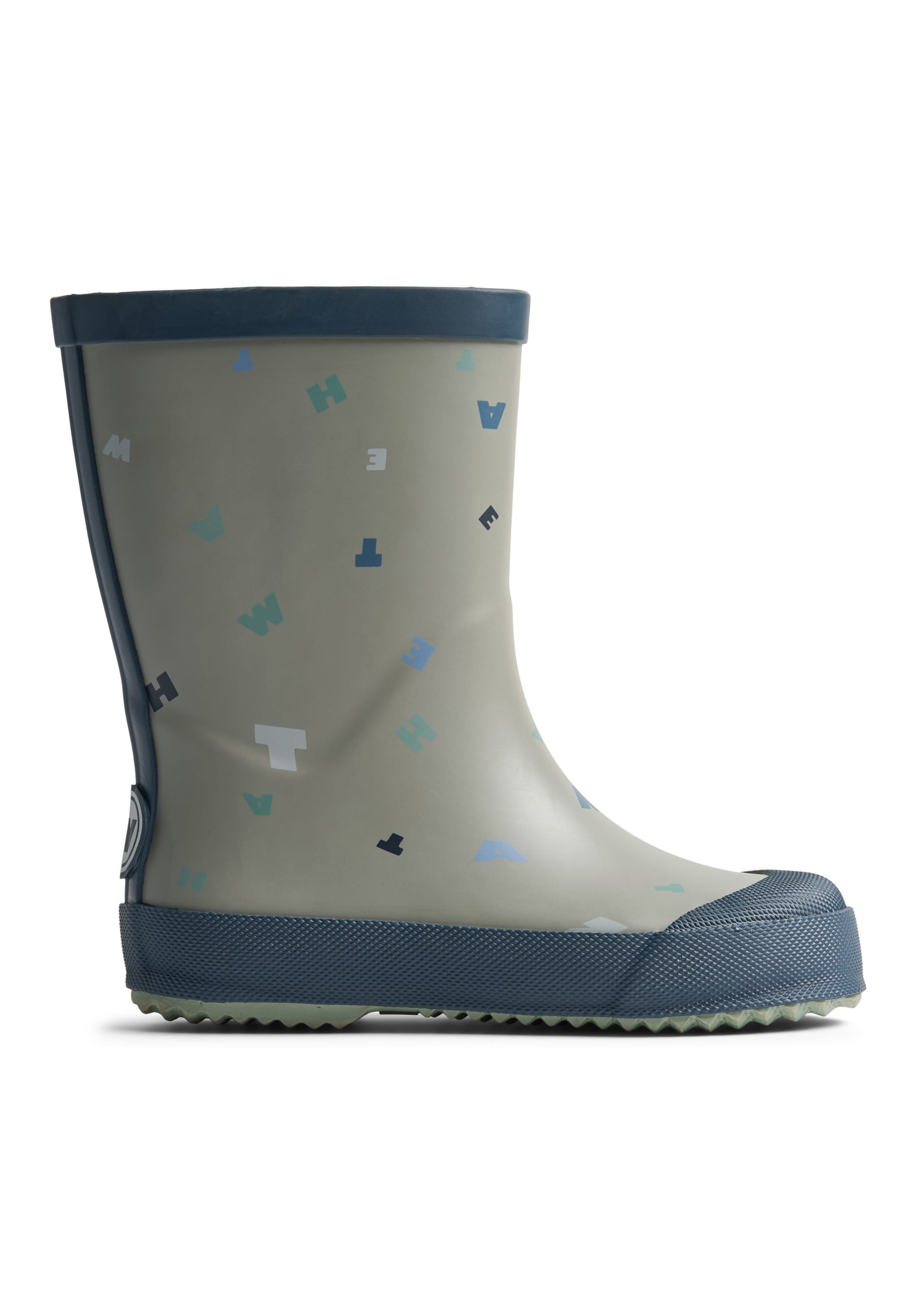 WHEAT Rubber boot 'Muddy' in Blue: front