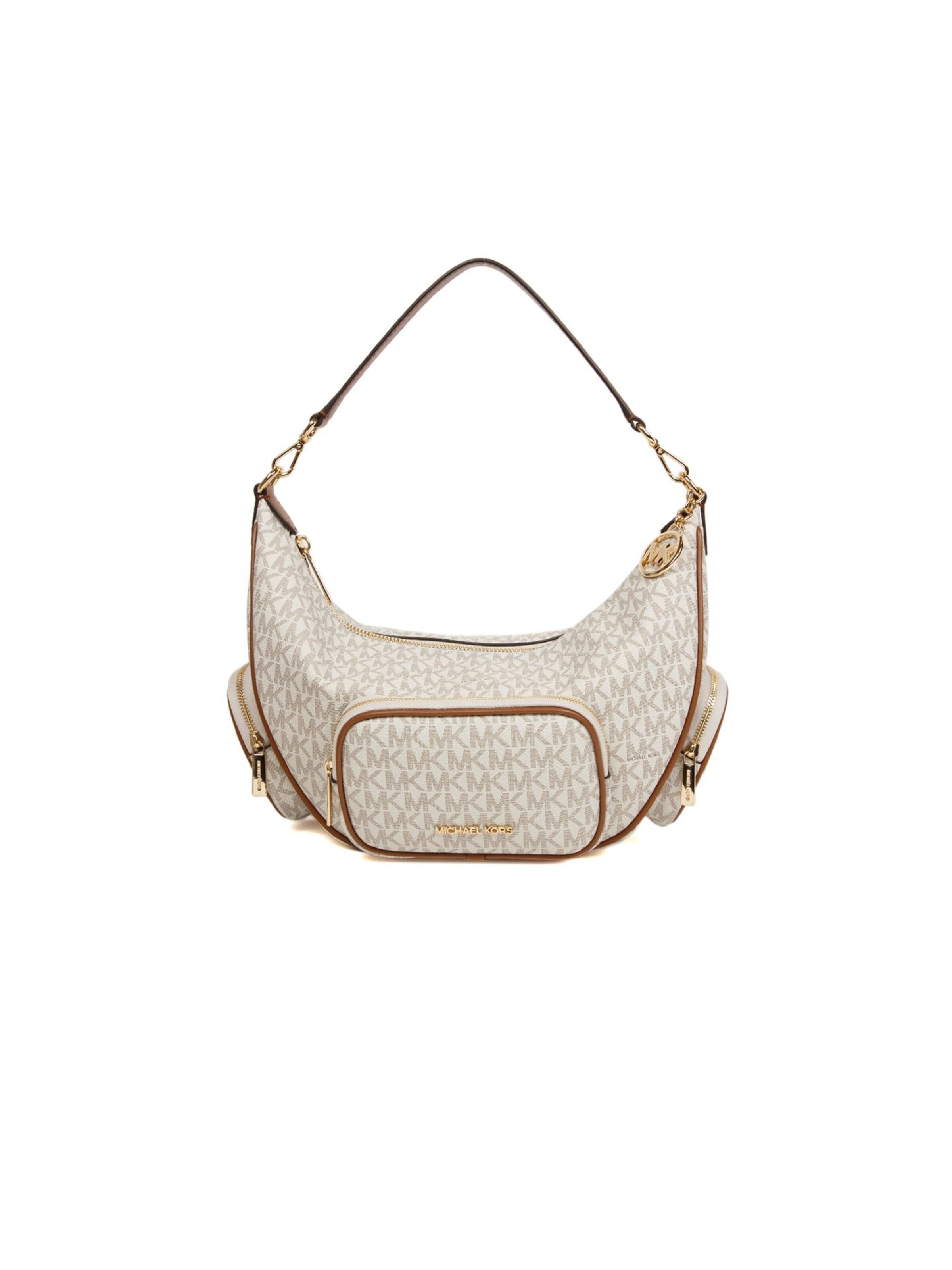 Michael Kors - Bolso de hombro 'Merritt' en beige: frente