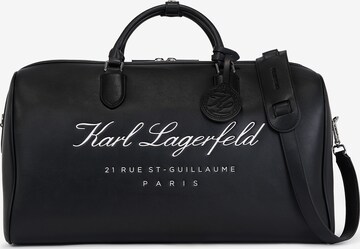 Karl Lagerfeld Taška Weekender 'Hotel' – černá: přední strana
