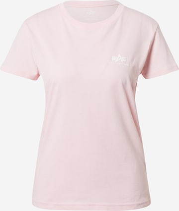 T-shirt ALPHA INDUSTRIES en rose : devant