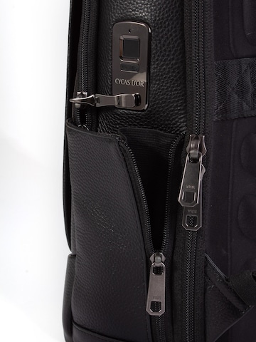 Sac à dos 'AUREX FINGERPRINT TECH.' CYCAS D'OR en noir